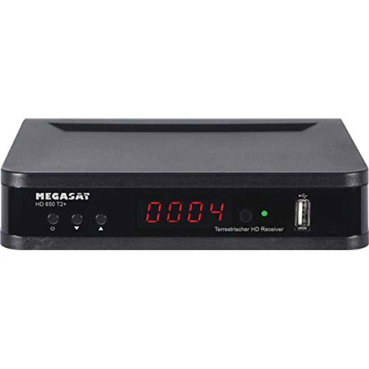 Megasat DVB-T-Receiver HD 650 DVB-T2+, 230 Volt, HDMI, EPG, schwarz