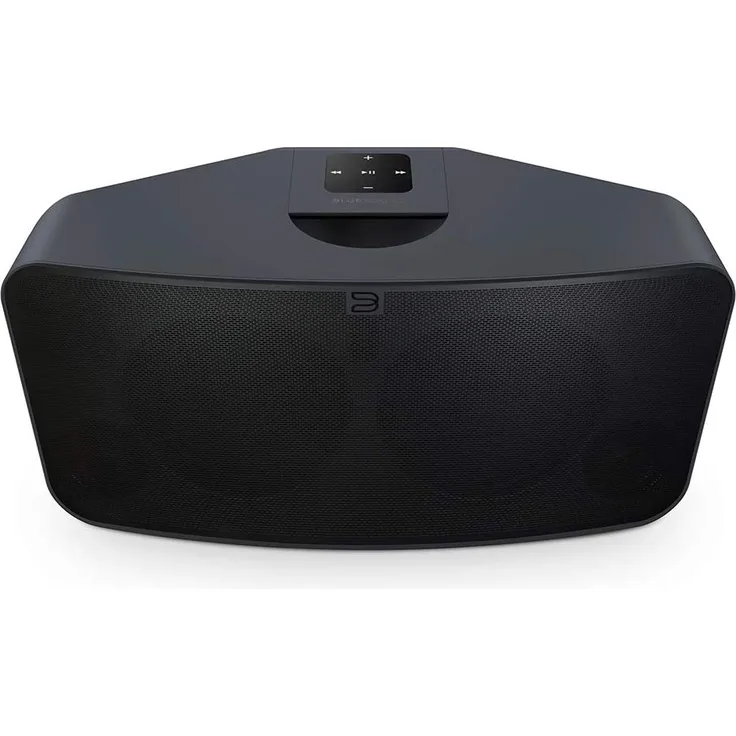 Bluesound Pulse 2i Multiroom-Lautsprecher mit Alexa, Webradio, geeignet für Indoor, Outdoor, schwarz