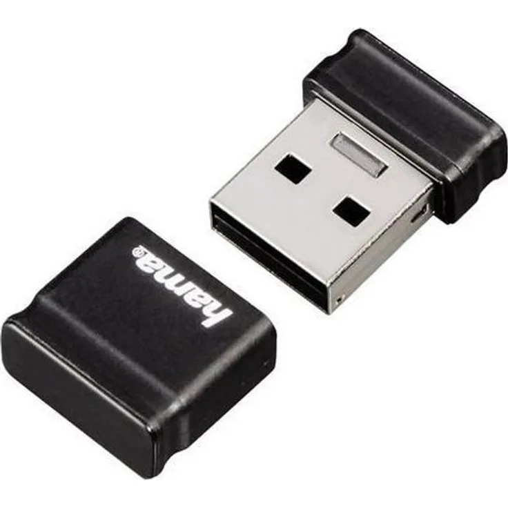 Hama 32GB USB-Stick USB 2.0 Datenstick besonders geeignet für Auto&KFZ Radio, Laptop, Computer, Netbook, Speicherstick (10 MB-s Datentransfer, Memory Stick mit Verschlusskappe, Mini-Format) schwarz