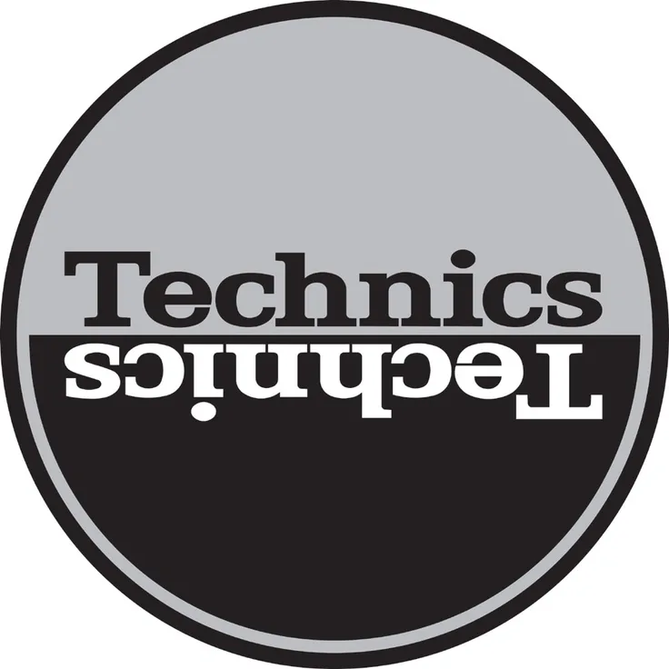 Technics 60661 Moon 1 Spiegel Design Slipmat ? (Silber-Schwarz