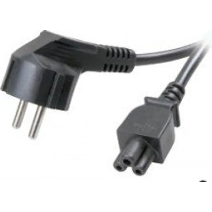 Vivanco Notebook-Anschlusskabel Schuko Stecker, 3-polig IEC 320 5c Stecker 1.8 m