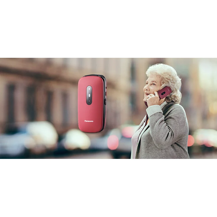 Panasonic KX-TU446 Seniorenhandy Rot – Bild 3
