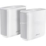 Asus Ai Mesh System ZenWiFi CT8 (2in1 Mesh Zugangspunkte-Set, AC3000 WiFi 5, 3x Gigabit LAN, App Steuerung, unterbrechungsfreies Roaming, AiProtection) weiß
