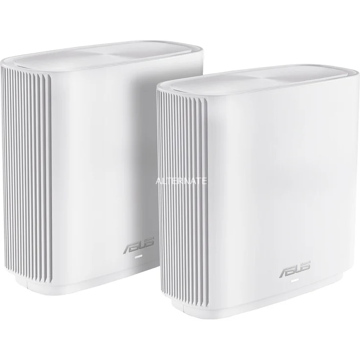Asus Ai Mesh System ZenWiFi CT8 (2in1 Mesh Zugangspunkte-Set, AC3000 WiFi 5, 3x Gigabit LAN, App Steuerung, unterbrechungsfreies Roaming, AiProtection) weiß