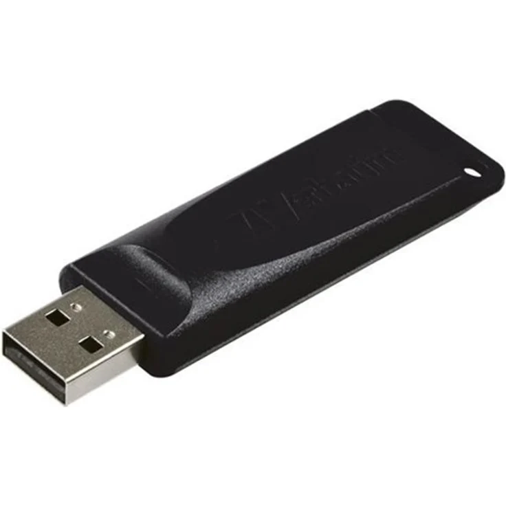 Verbatim Store 'n' Go Slider Drive USB-Stick - 16 GB - USB 2.0-Schnittstelle, versenkbarer Schiebemechanismus, schwarz – Bild 1