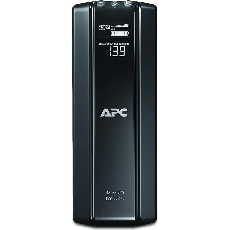 APC Back UPS PRO - BR1500GI - USV 1500VA Leistung (Stromparfunktion, IEC - Kaltgeräte Ausgänge, Multifunktionsdisplay, inkl. 150.000 Euro Geräteschutzversicherung) – Bild 2