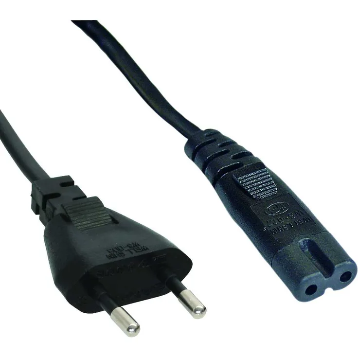 InLine 16654K Netzkabel, Netzstecker auf Euro 8 C7 Stecker, 10m