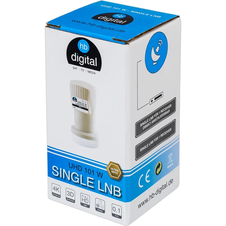 HB-DIGITAL UHD 101 W Single LNB ''WEISS''