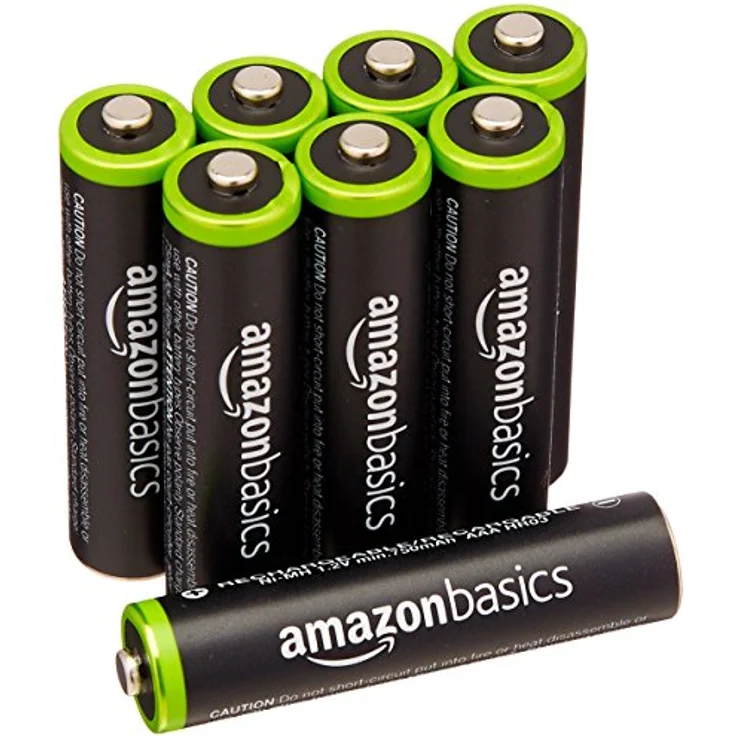 AmazonBasics AAA-Batterien, wiederaufladbar, vorgeladen, 8 Stück (Aussehen kann variieren) – Bild 1