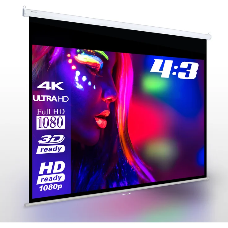 ESMART Economy EXR Rollo Leinwand | 240 x 180 cm (118'') | Format 4:3 – Bild 1