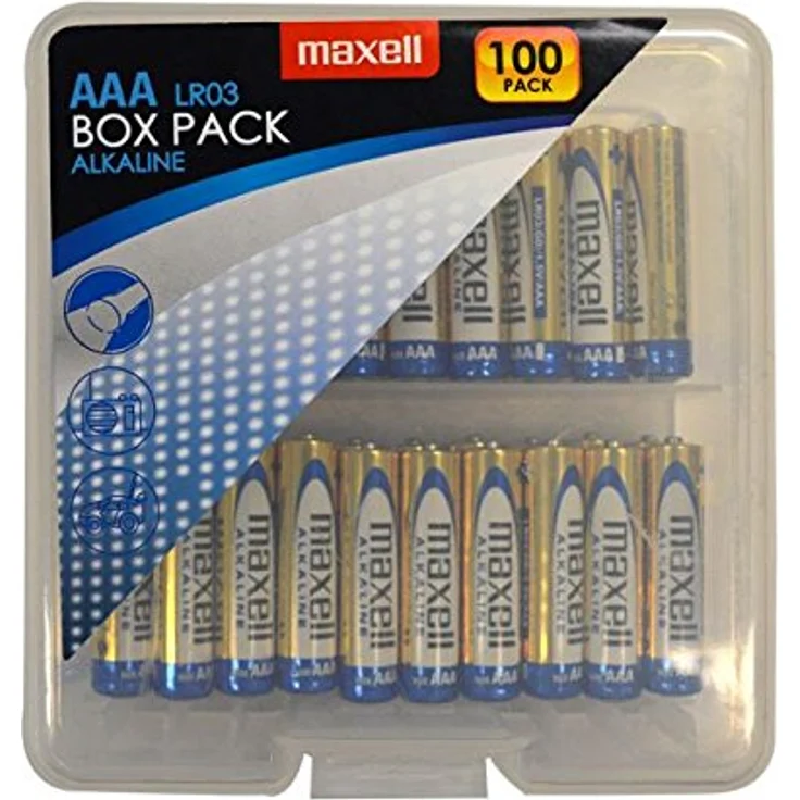Maxell 790410 Alkaline LR03 AAA Micro Box Pack (100er Pack) – Bild 1