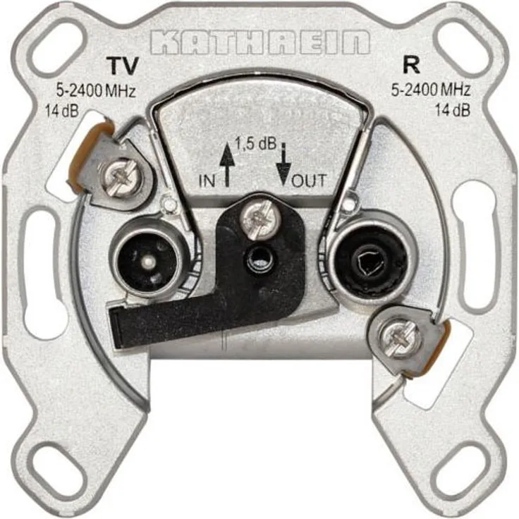 Kathrein ESD 52 Breitband-Richtkopplerdose für Durchschleifsysteme in Sat-Einfamilienhausanlagen (IEC-Anschluß)