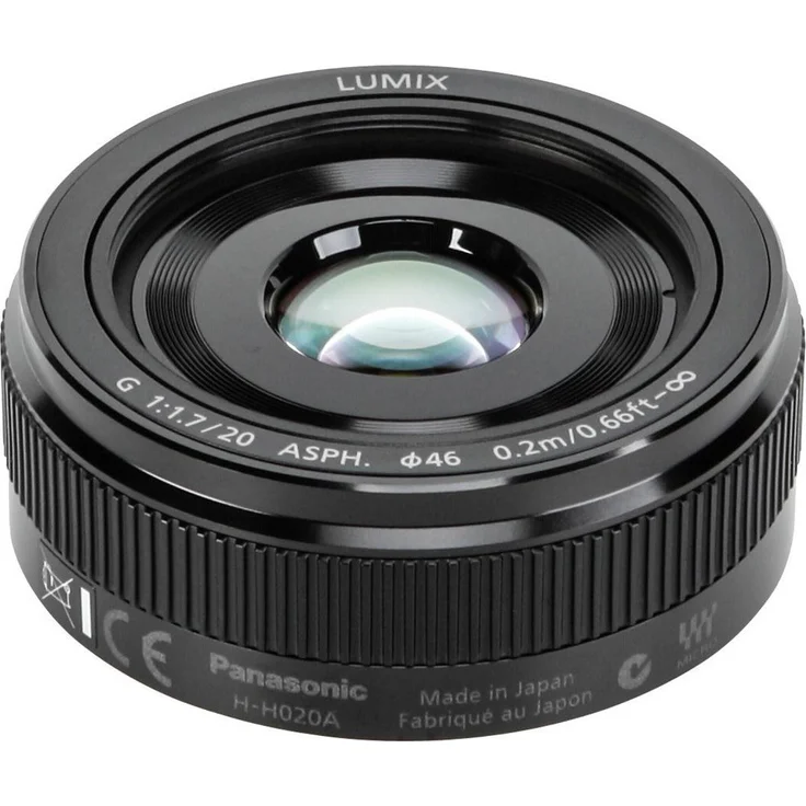 Panasonic H-H020A LUMIX G Festbrennweiten 20mm F1.7 II ASPH. Objektiv (Pancake Objektiv, Filtergröße 46 mm, Bildwinkel 57°) schwarz – Bild 2