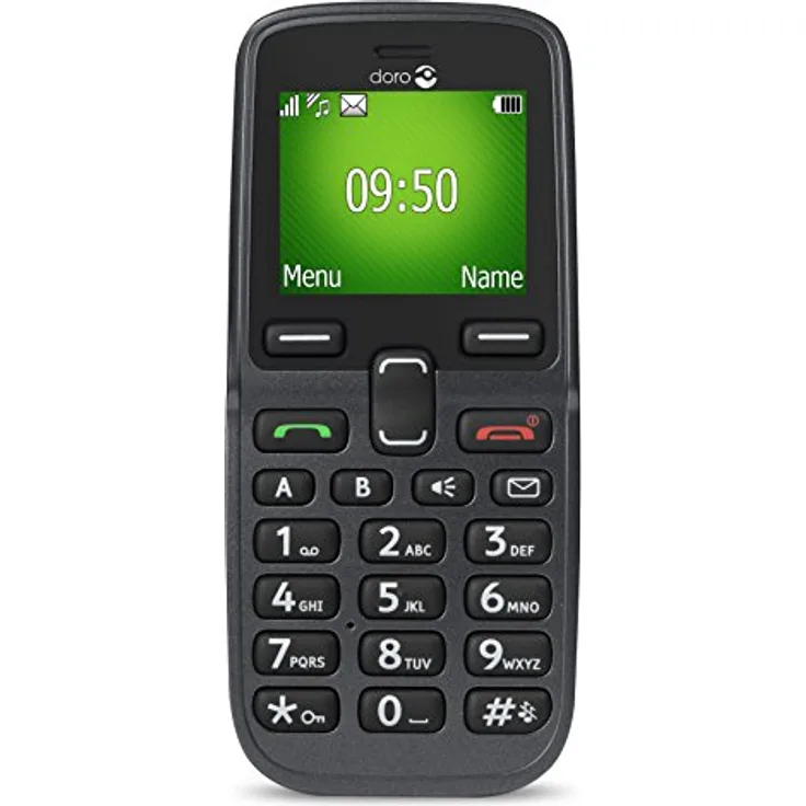 Doro 5030 GSM Mobiltelefon (Großes beleuchtetes Farbdisplay, Schriftgröße der Displayanzeige einstellbar) graphit