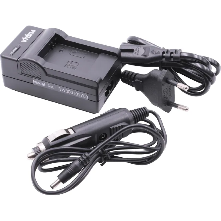vhbw LADEGERÄT LADEKABEL NETZTEIL + KFZ-LADER für SAMSUNG AKKU BP70a, BP-70a a für ES73 etc.