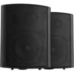 Pronomic USP-430 BK ELA/HiFi Wandlautsprecher (2-Wege Boxen, Indoor/Outdoor, 4/103mm Woofer, 1,2/30 mm Tweeter, 30/60/120 Watt RMS/Musikleistung/Peak, inkl. Abnehmbaren Haltebügel) Schwarz Wandlautsprecher schwarz - Preisvergleich