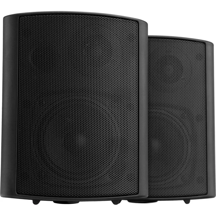 Pronomic USP-430 BK ELA/HiFi Wandlautsprecher (2-Wege Boxen, Indoor/Outdoor, 4/103mm Woofer, 1,2/30 mm Tweeter, 30/60/120 Watt RMS/Musikleistung/Peak, inkl. Abnehmbaren Haltebügel) Schwarz Wandlautsprecher schwarz - Preisvergleich