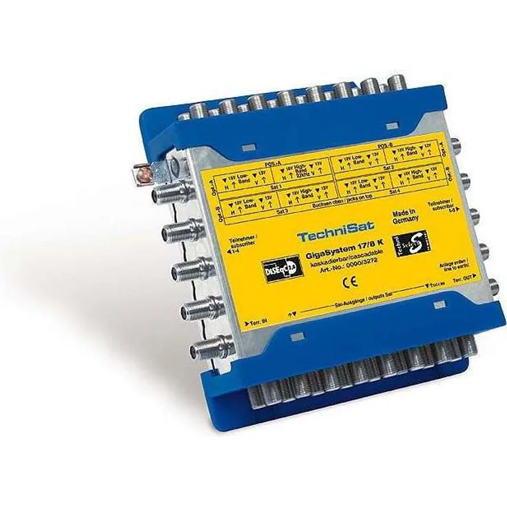 TechniSat GIGASYSTEM 17-8 K Multischalter, Kaskade für 8 weitere Teilnehmer, 4 Orbitpositionen