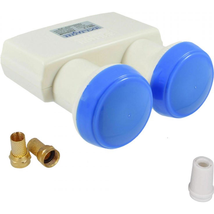 HD Line Monoblock(Astra+Hotbird) Single Lnb 0,1dB,62dB Gewinn,Weiß