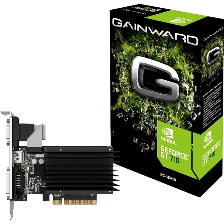 Gainward 3576 Geforce GT 710 PCI-Express-Grafikkarte – Bild 1
