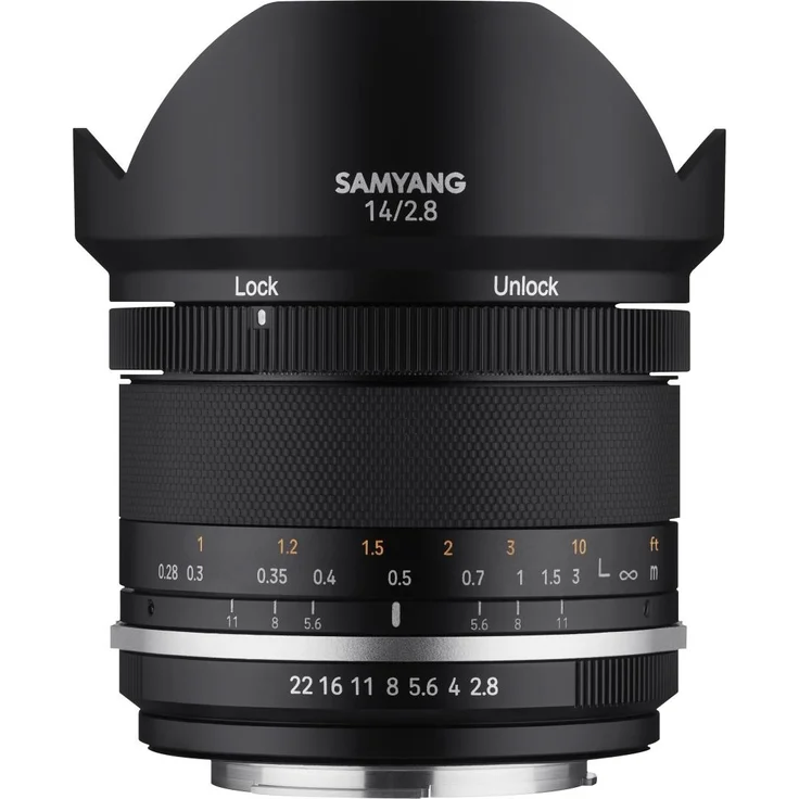 Samyang MF 14mm F2,8 MK2 Canon M ? Weitwinkel Objektiv manueller Fokus für APS-C Festbrennweite für Canon M Mount, 2. Generation EOS M 5, EOS M 50, EOS M 6, EOS M 100, EOS M6 Mark II, EOS M 200 – Bild 1