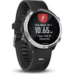 Garmin Forerunner 645 Music Smartwatch Unisex, Einheitsgröße, Edelstahlgehäuse, Schwarz/Edelstahl