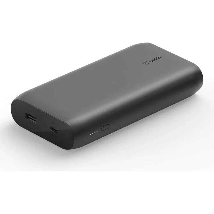 Belkin Powerbank, 20000 mAh, 30 W, Power Delivery, schwarz – Bild 1