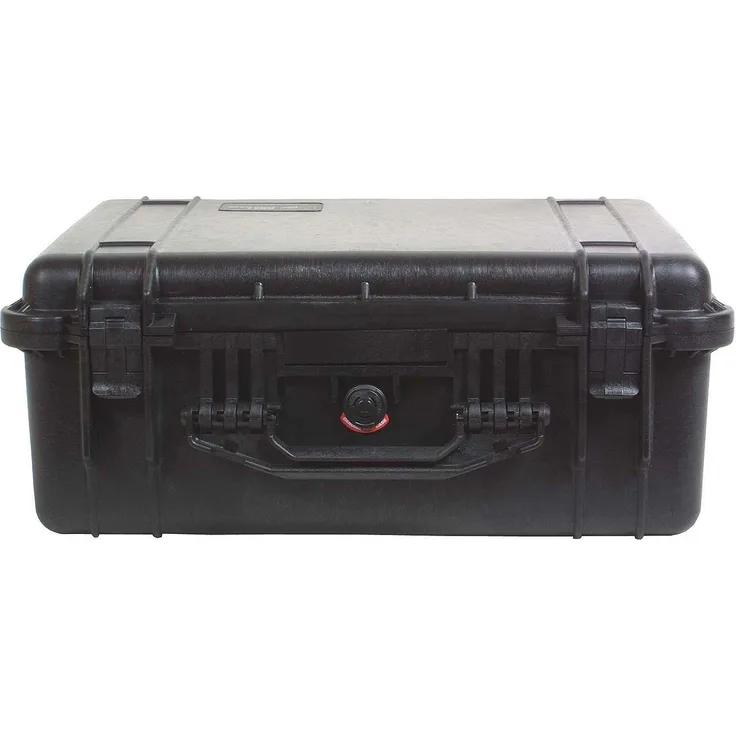 PELI 1550 Großer Koffer für Professionelle Kameraausrüstung, IP67 Wasser- und Staubdicht, 33L Volumen, Hergestellt in Deutschland, Mit Schaumstoffeinlage (Anpassbar), Orange