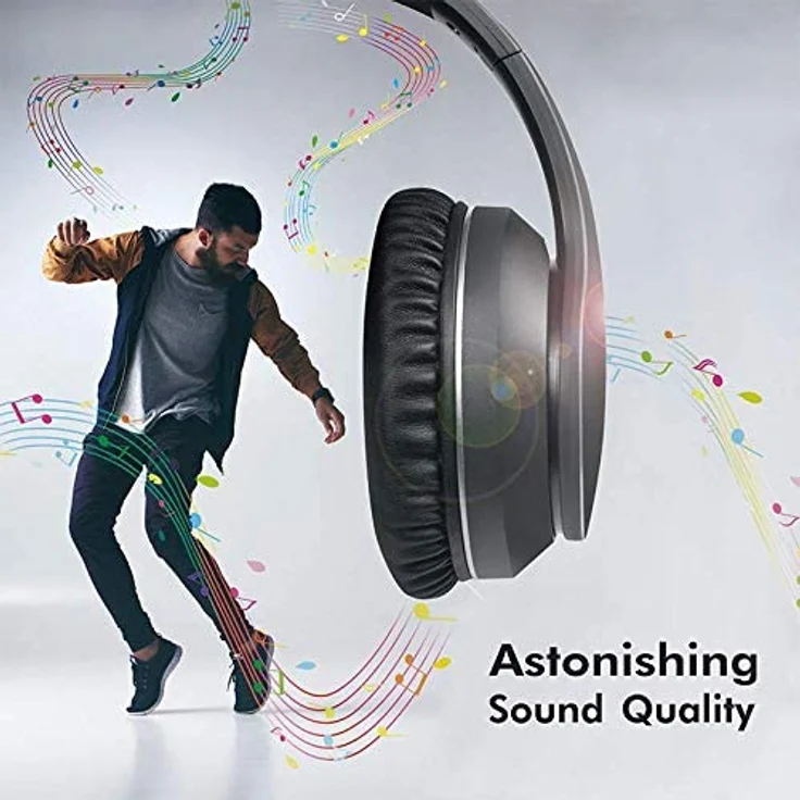 LogiLink BT0053 Over-Ear-Kopfhörer, mit Bluetooth, Mikrofon, Noise Cancelling, schwarz – Bild 5