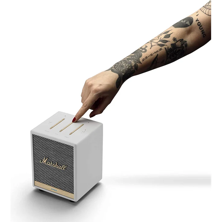 Marshall Uxbridge Streaming-Lautsprecher, Bluetooth, WLAN, Multiroom, Google Assistant, weiß – Bild 7