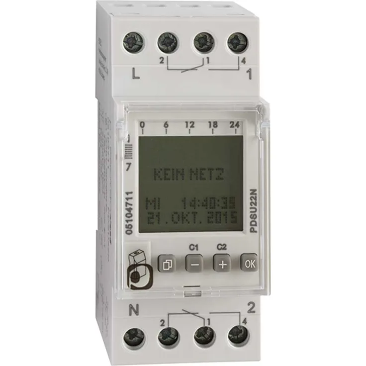 PROTEC.CLASS PDSU22N Wochen-Zeitschaltuhr 2 Wechsler (PDSU22N)