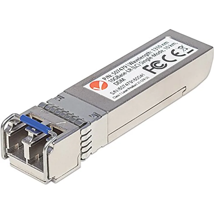 Intellinet 507479 10 Gigabit SFP+ Mini-GBIC Transceiver für LWL-Kabel (10GBase-LR (LC) Singlemode-Port 10 km)
