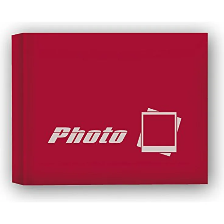 Zep is5340r Fotoalbum mit 40 Hüllen Papier laminiert rot 5,3 x 8,5 cm