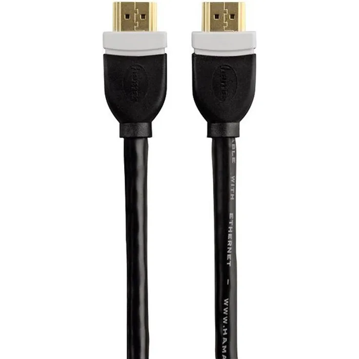Hama High Speed HDMI-Kabel, vergoldet, doppelt geschirmt, 5,00 m