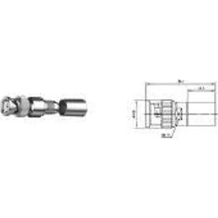 Telegärtner Koax BNC-Kabelstecker RG214/U, 50 OHM, Variante4 Kabelgruppe: RG 214/U / RG393/U, zum crimpen - 1 Stück (J01000A0060)