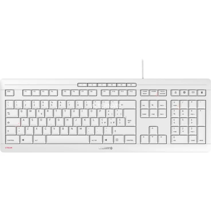 CHERRY STREAM USB QWERTY Italienisch Grau (JK-8500IT-0) – Bild 1
