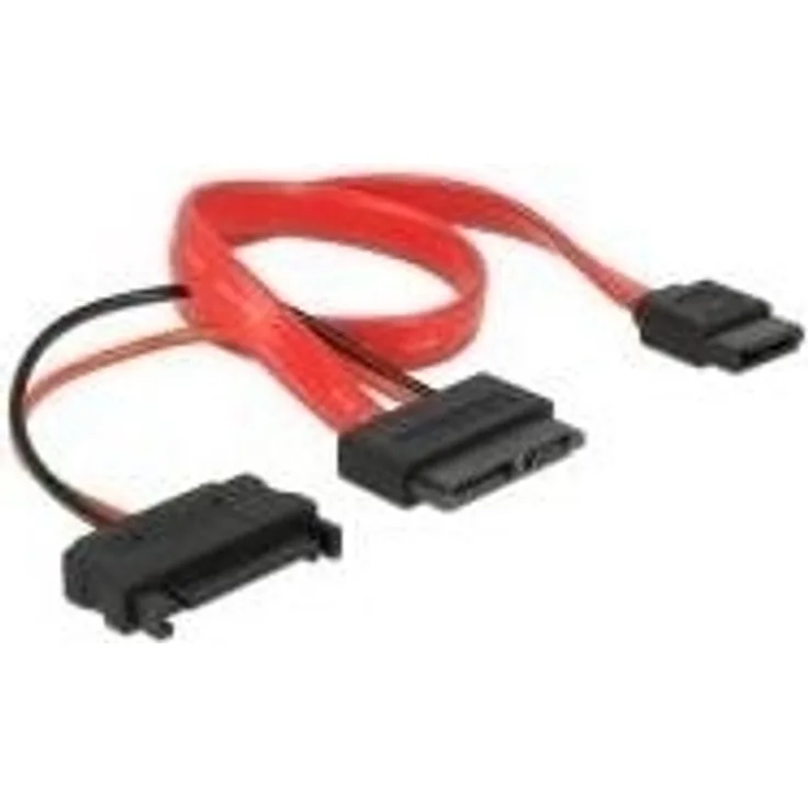 DeLOCK - SATA-Kabel - Slimline SATA 13-polig (W) - 7-poliges SATA, 15 PIN SATA Power - 30 cm (84800)