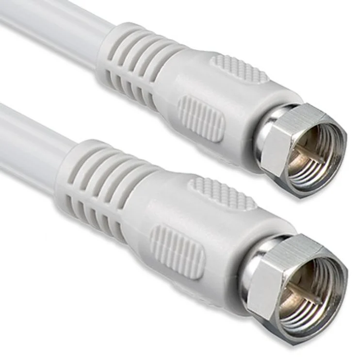 1 aTTack Koaxial Anschluss Kabel Antennenkabel Sat Kabel Anschlusskabel F-Stecker Koaxialstecker auf Koaxialkupplung doppelt geschirmt/Dreifach geschirmt/4 fach geschirmt/75 dB/85 dB/100 dB/110 dB/120 dB/125 dB SAT weiß F-F 85db 5,0 Meter – Bild 1