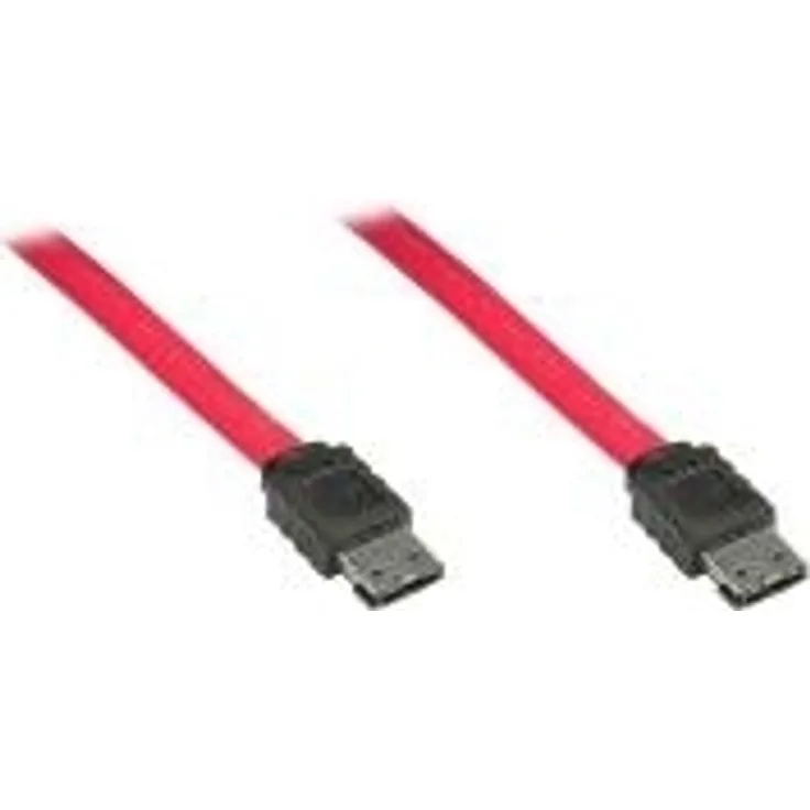 Good Connections eSATA II Anschlusskabel, extern - Externes Serial ATA-Kabel - Serial ATA 150/300 (extern) - 2,0 m - Schwarz (5046-E20)