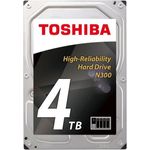 Toshiba N300 NAS - Festplatte - 4 TB - intern - 3.5 Zoll (8.9 cm) - SATA 6Gb/s - 7200 rpm - Puffer: 128 MB (HDWQ140UZSVA)