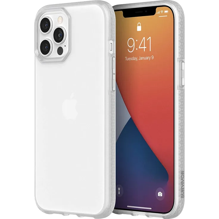 Griffin Survivor Clear - Hintere Abdeckung für Mobiltelefon - klar - für Apple iPhone 12 Pro Max (GIP-052-CLR)