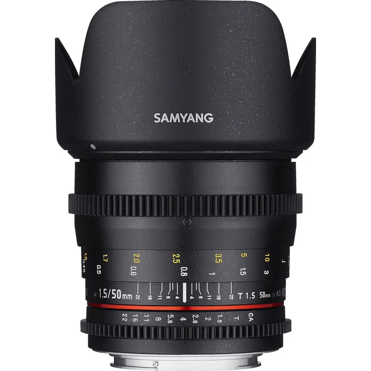 Samyang 50 mm T1.5 AS UMC VDSLR Lens for CANON M, Canon M, schwarz (black)