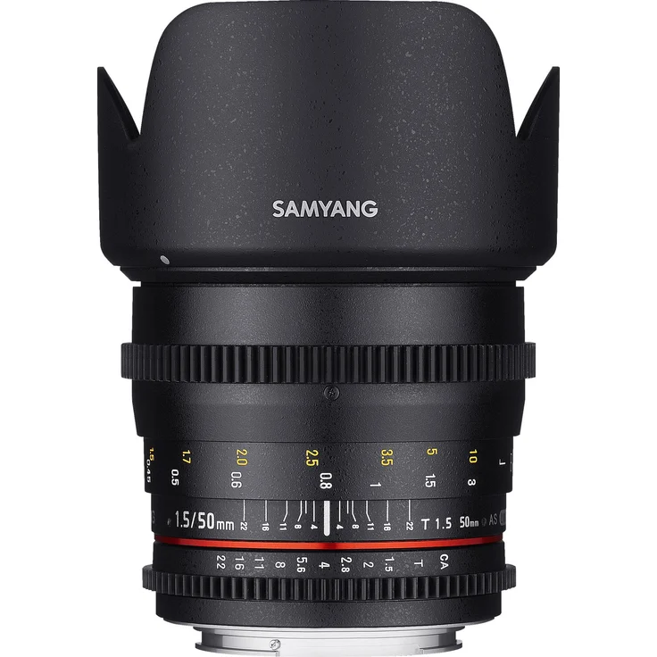 Samyang 50 mm T1.5 AS UMC VDSLR Lens for CANON M, Canon M, schwarz (black) – Bild 1