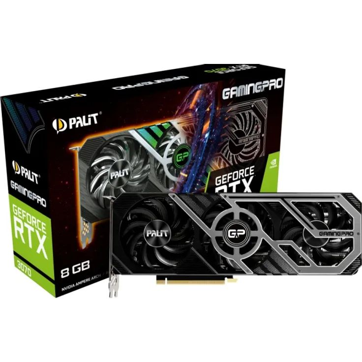 Palit GeForce RTX 3070 GamingPro, 8GB GDDR6, HDMI, 3x DP (NE63070019P2-1041A)