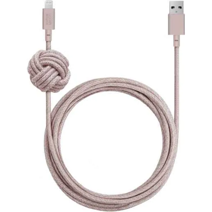 Native Union Night Cable USB-A to Lightning 3m Rose