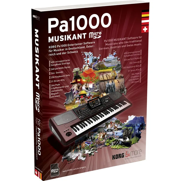 Korg Musikant für Pa1000, Software mit micro-SD Karte