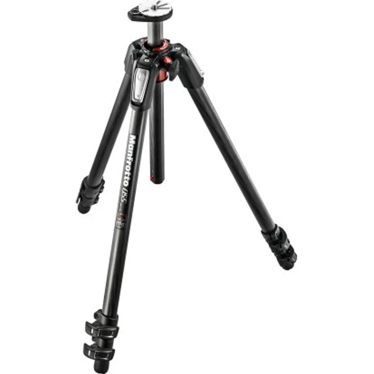 Manfrotto 055 Carbon Stativ (mit 3 Segmenten) schwarz – Bild 1