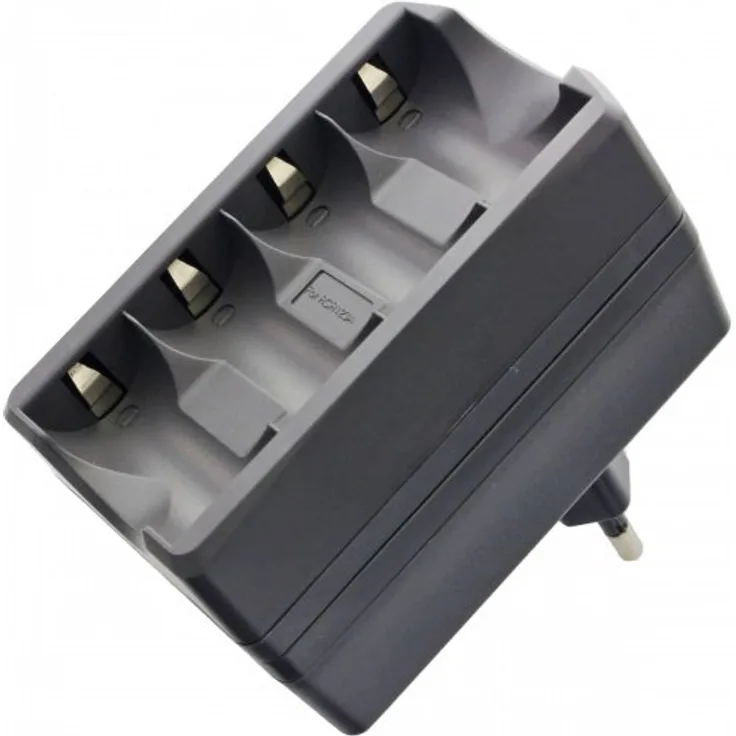 CR123 Ladegerät für 4x CR123A, CR123R ohne Akkus, vierfach Ladegerät CR123 (nich