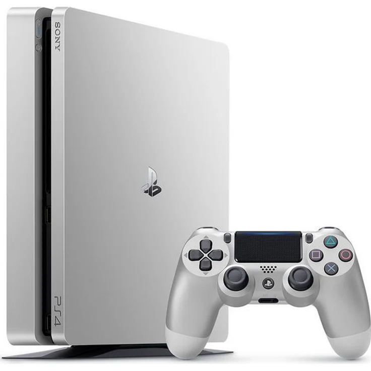 Sony PlayStation 4 Slim Silver 500GB inkl. 2. Controller – Bild 3