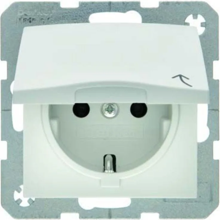 Berker Schuko-Steckdose pws 47511909 mit Klappdeckel B.1,B.3,B.7,S.1 Steckdose 4011334235682